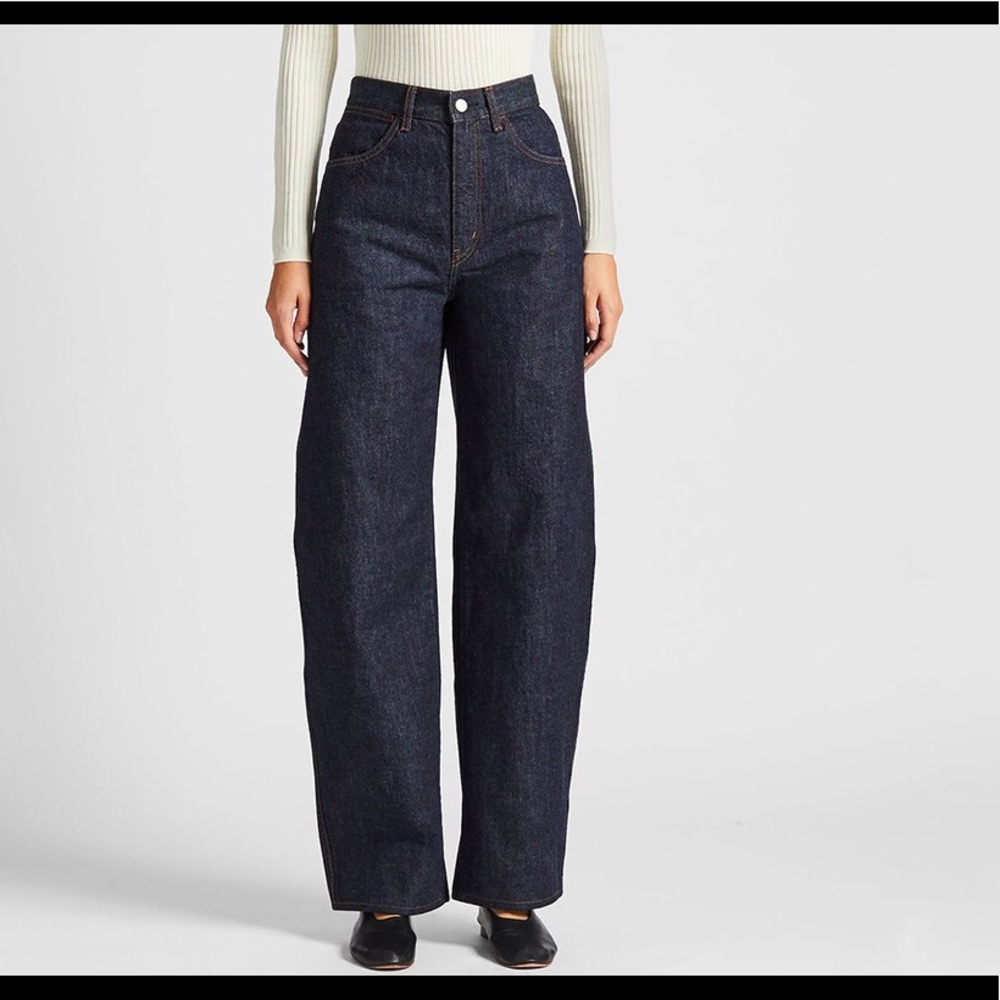 Uniqlo U wide curved selvedge jean by Lemaire 25